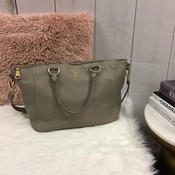 Prada Bags Prada Crossbody Tote Gray Poshmark